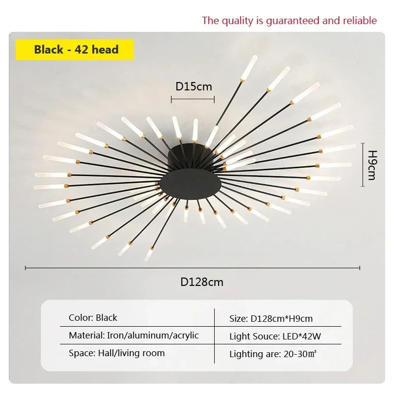 Modern LED Ceiling Lamps - Acrylic Sunflower Ceiling Lights