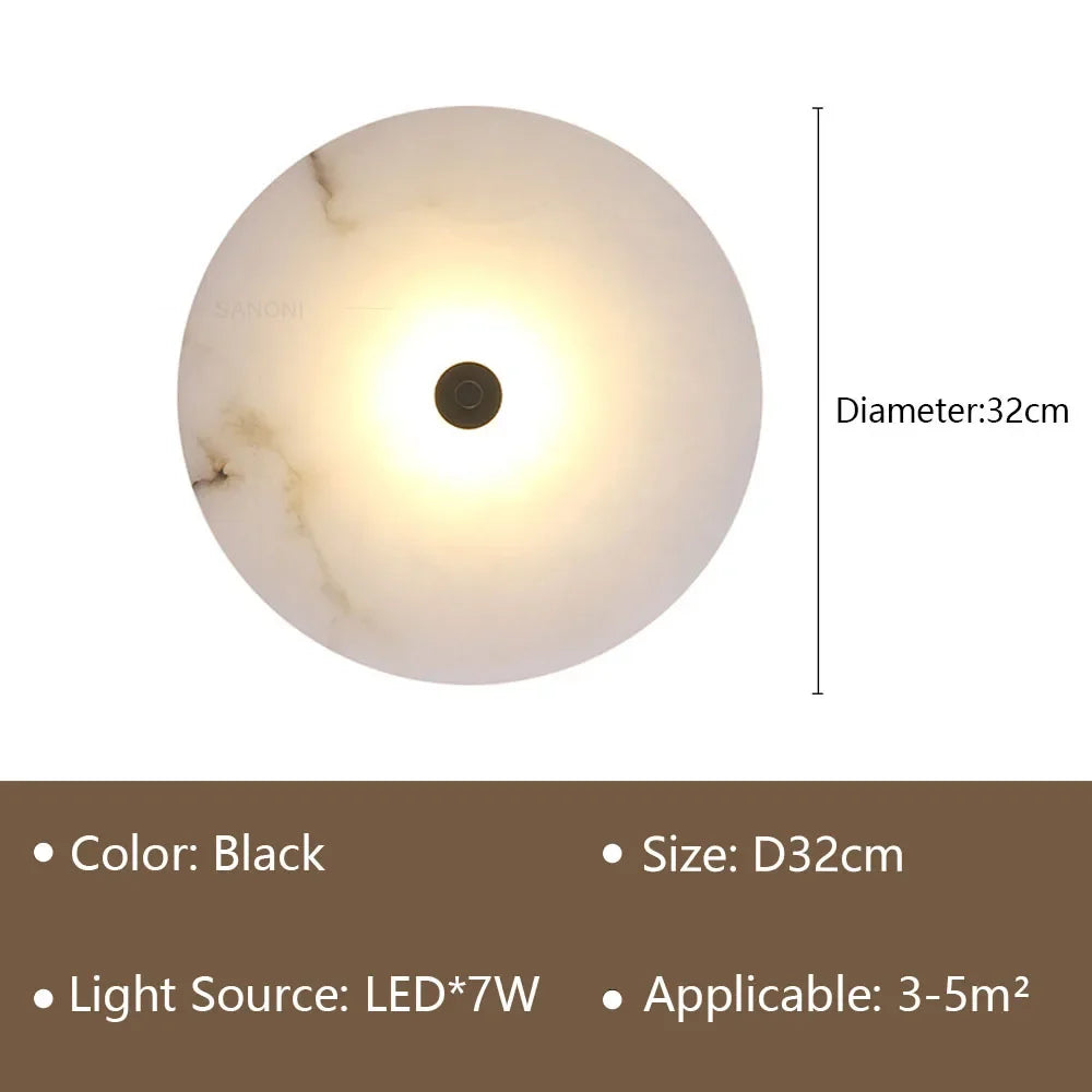Modern LED Wall Lamp Marble Aisle Wall Sconce