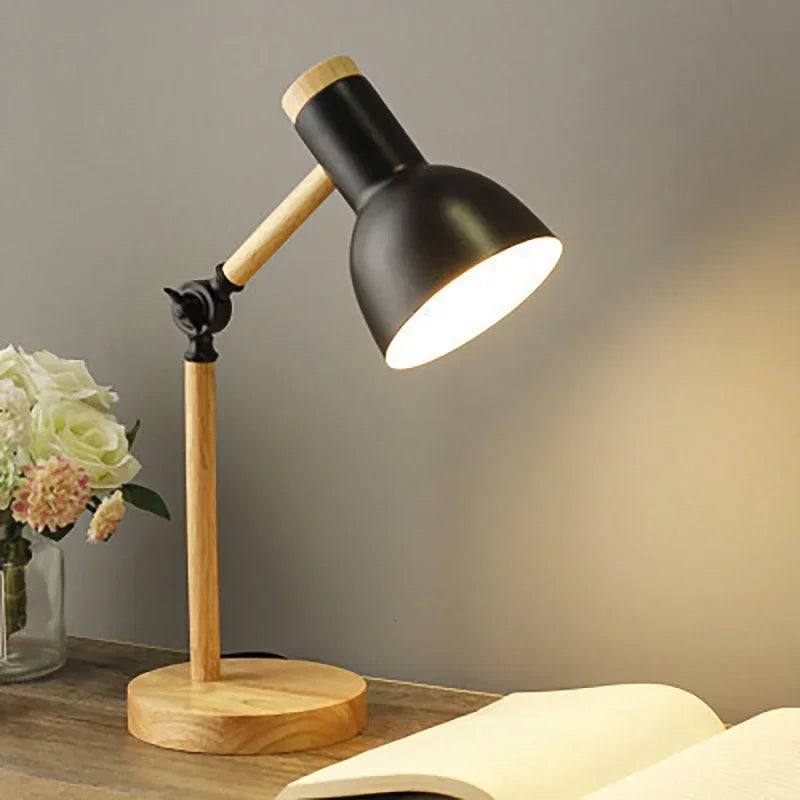 Wood Creative Nordic Table Lamp