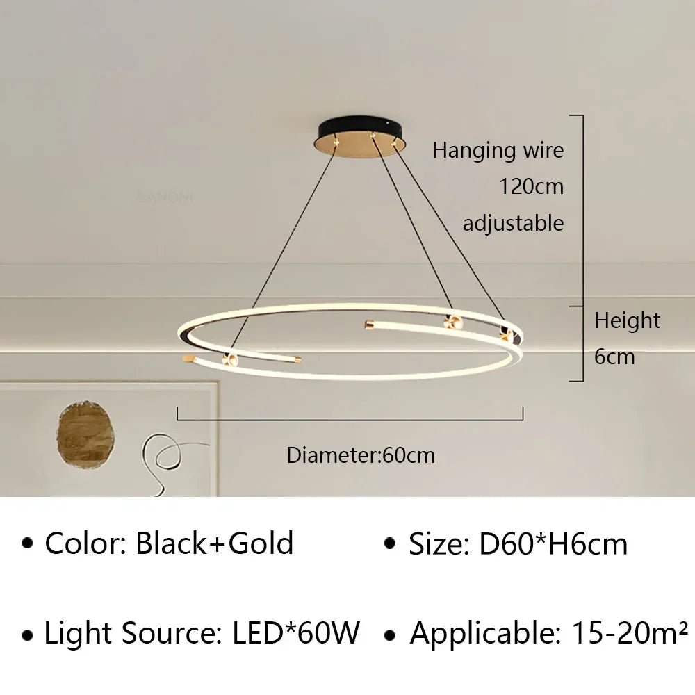 Modern Hanging Chandelier LED Pendant Lamp