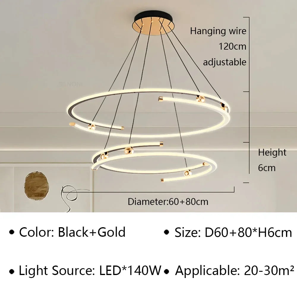 Modern Hanging Chandelier LED Pendant Lamp
