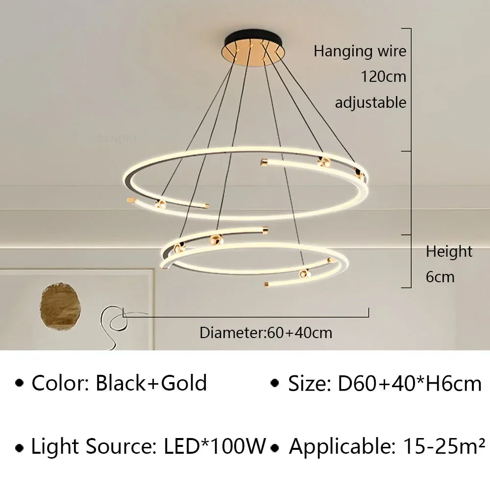 Modern Hanging Chandelier LED Pendant Lamp