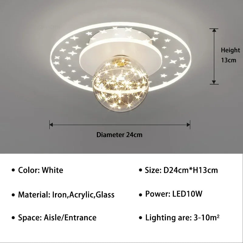 QW101 Modern LED Aisle Ceiling Lamp Chandelier