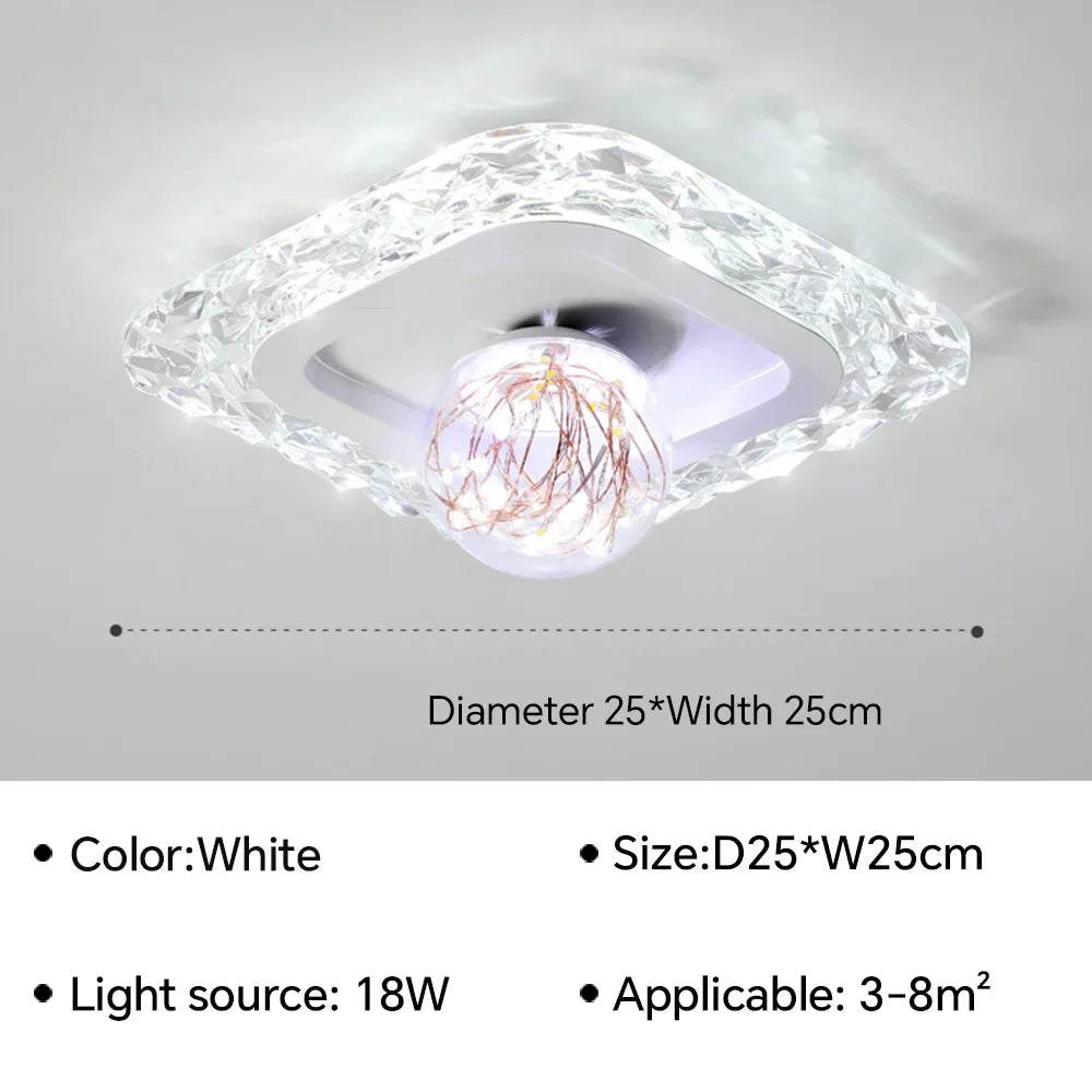 QW101 Modern LED Aisle Ceiling Lamp Chandelier