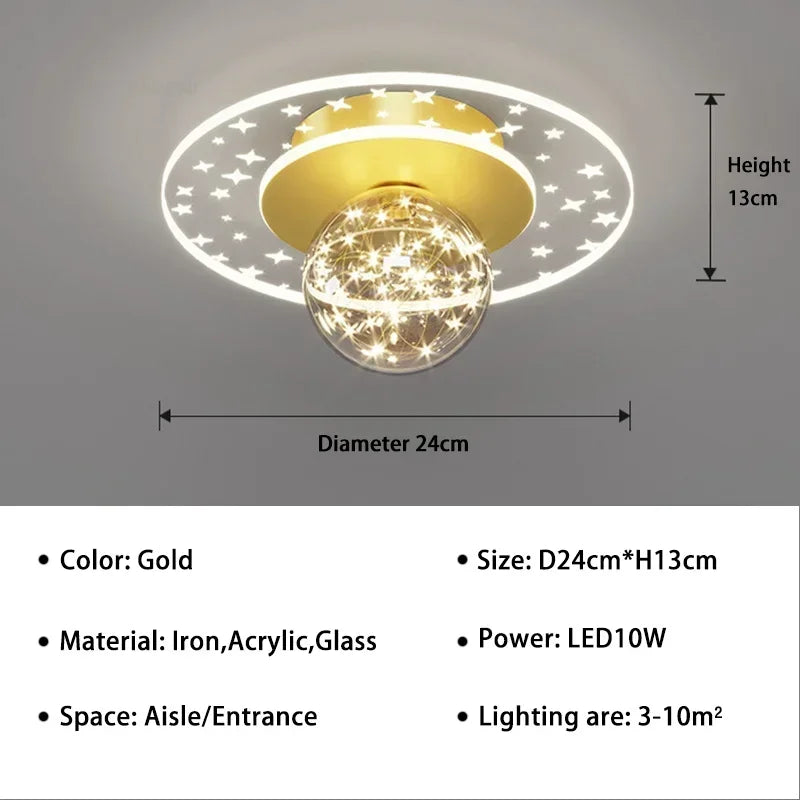 QW101 Modern LED Aisle Ceiling Lamp Chandelier