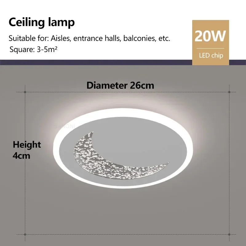 QW101 Modern LED Aisle Ceiling Lamp Chandelier
