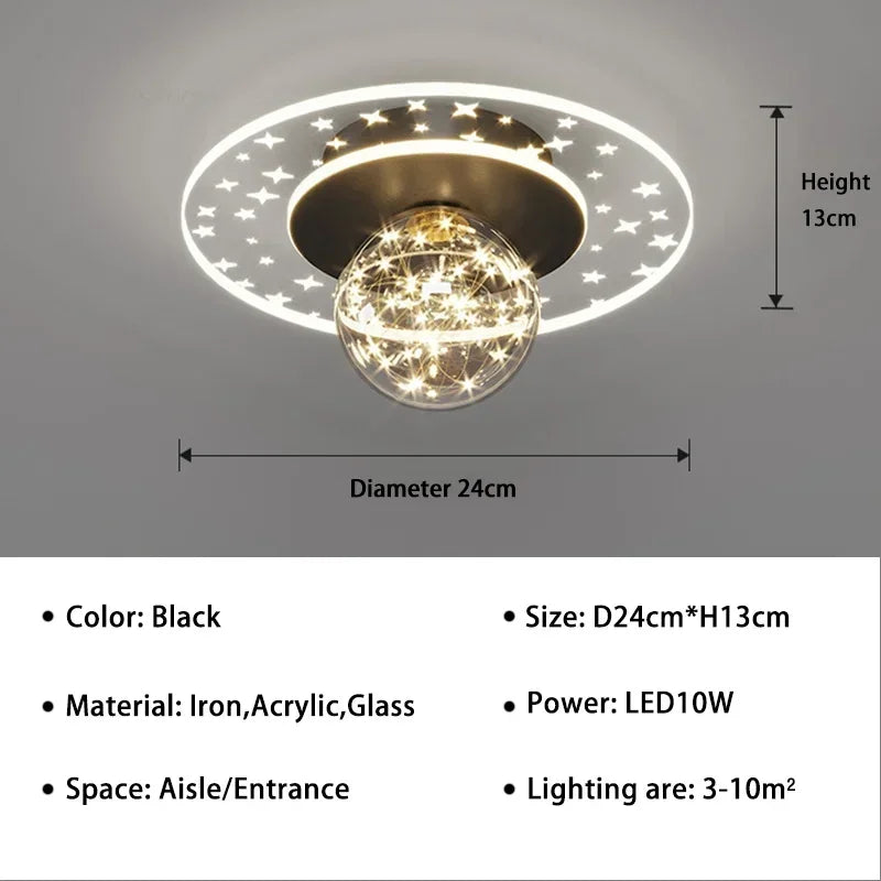 QW101 Modern LED Aisle Ceiling Lamp Chandelier