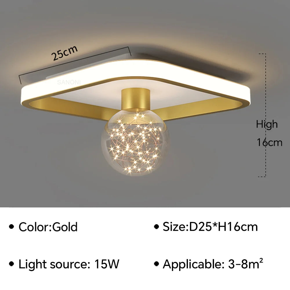 QW101 Modern LED Aisle Ceiling Lamp Chandelier