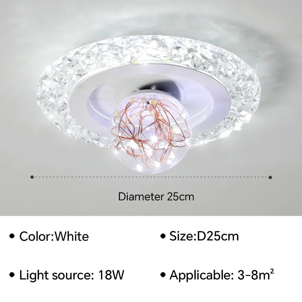 QW101 Modern LED Aisle Ceiling Lamp Chandelier