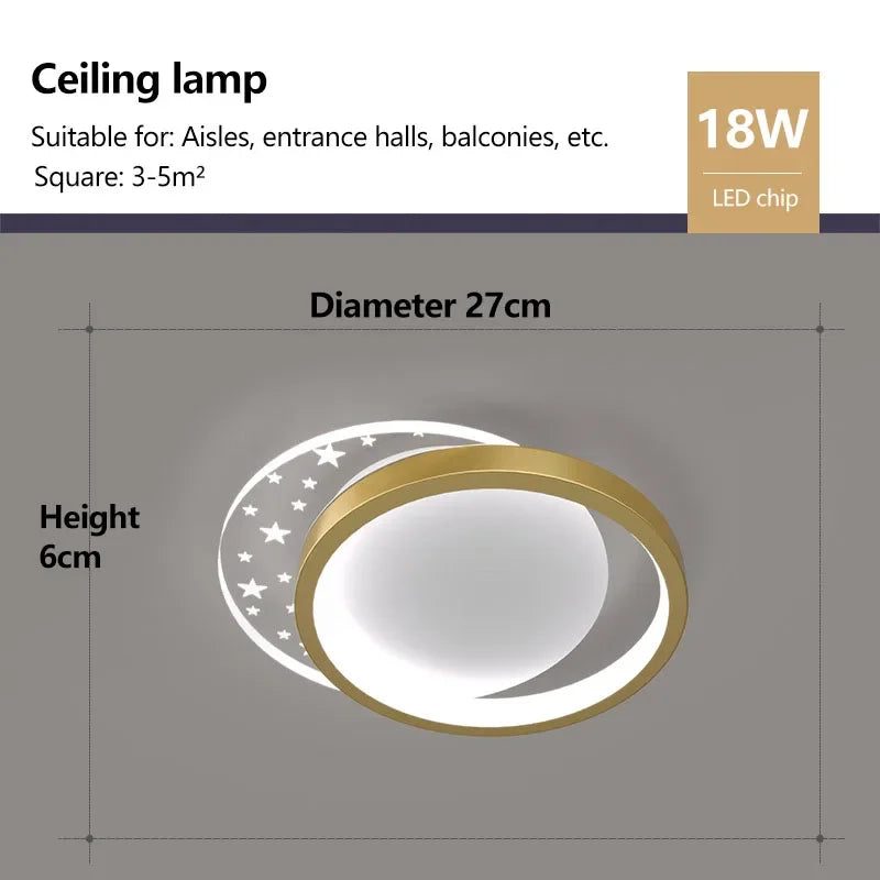 QW101 Modern LED Aisle Ceiling Lamp Chandelier