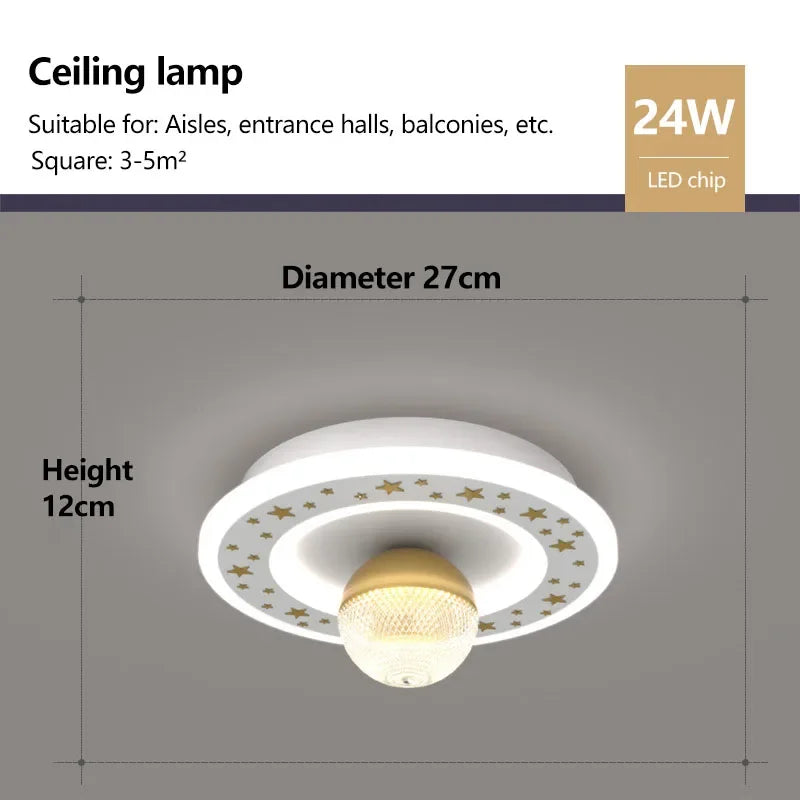 QW101 Modern LED Aisle Ceiling Lamp Chandelier