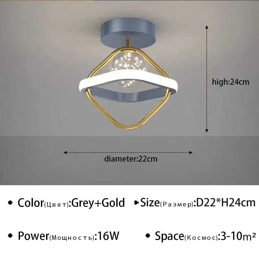 Q 12 Modern LED Aisle Ceiling Lamp