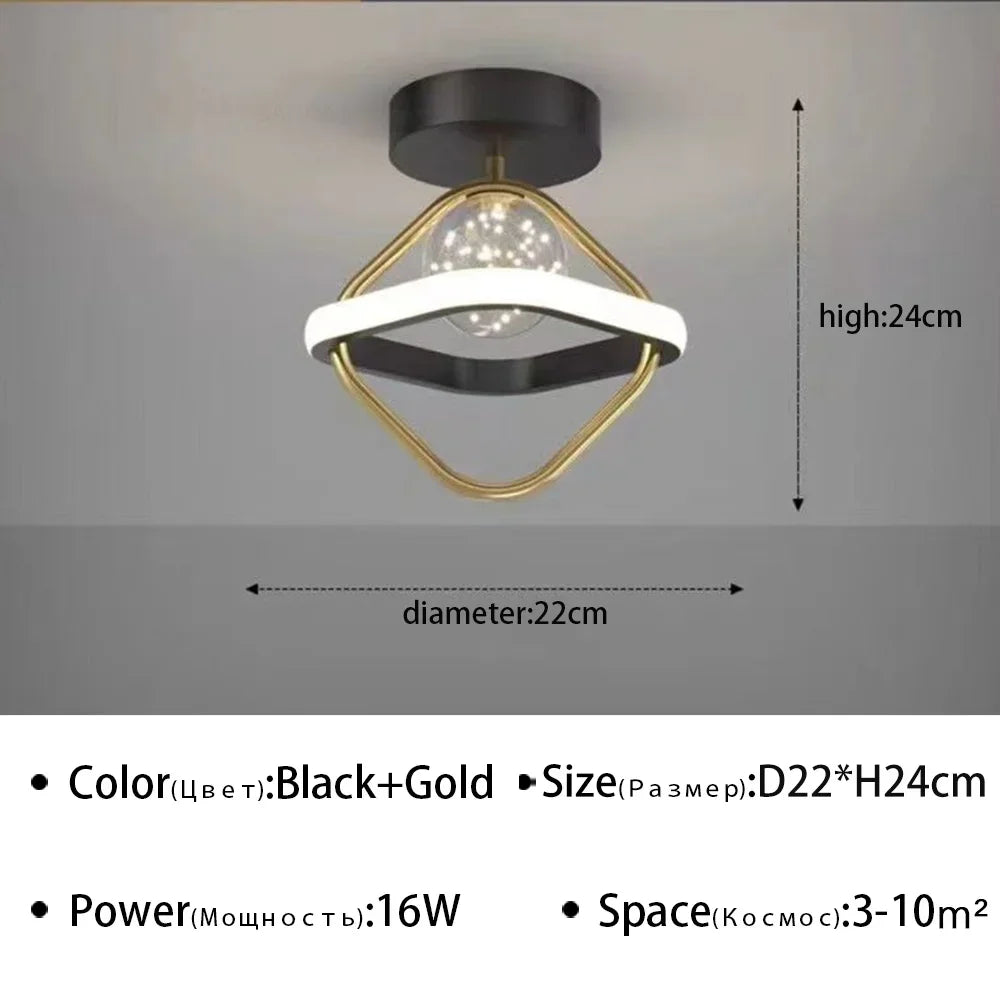 Q 12 Modern LED Aisle Ceiling Lamp