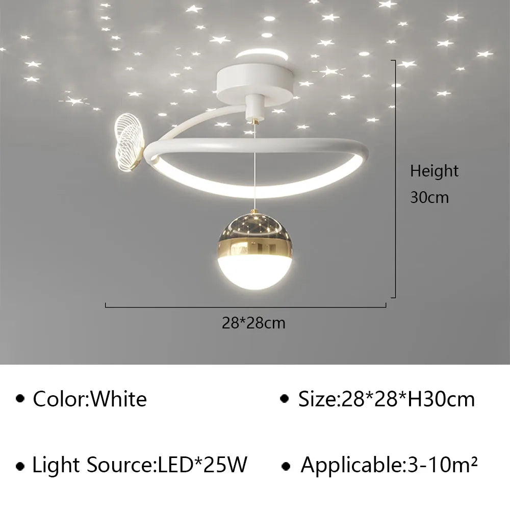 Q 12 Modern LED Aisle Ceiling Lamp