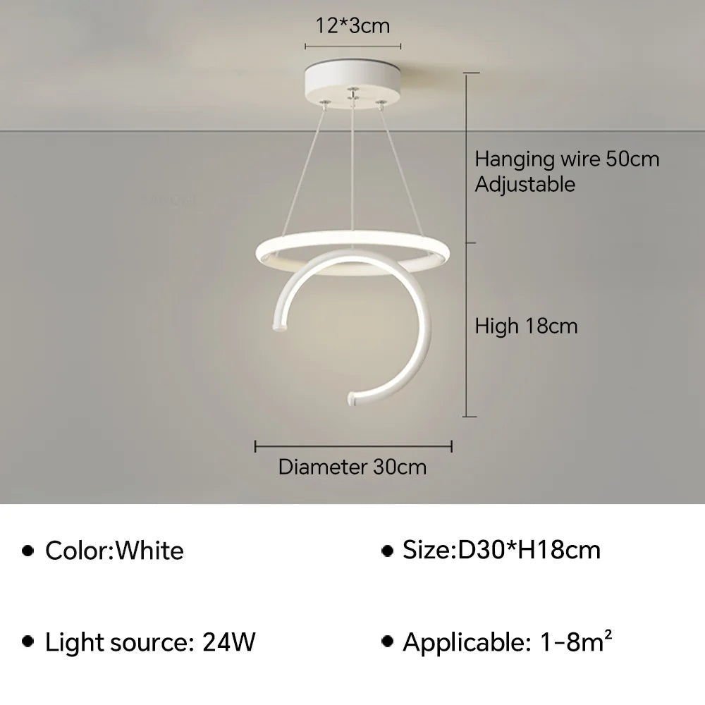 Q 12 Modern LED Aisle Ceiling Lamp