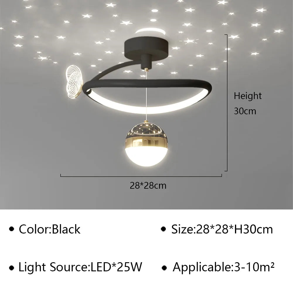 Q 12 Modern LED Aisle Ceiling Lamp