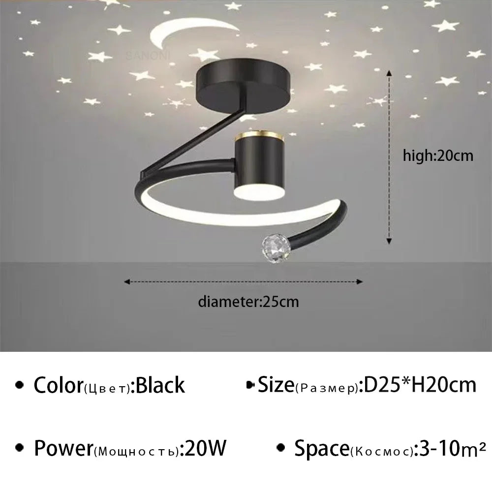 Q 12 Modern LED Aisle Ceiling Lamp