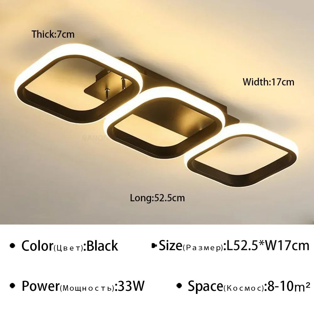 Modern LED Ceiling Lamp Chandelier For Aisle Hallway Bedroom