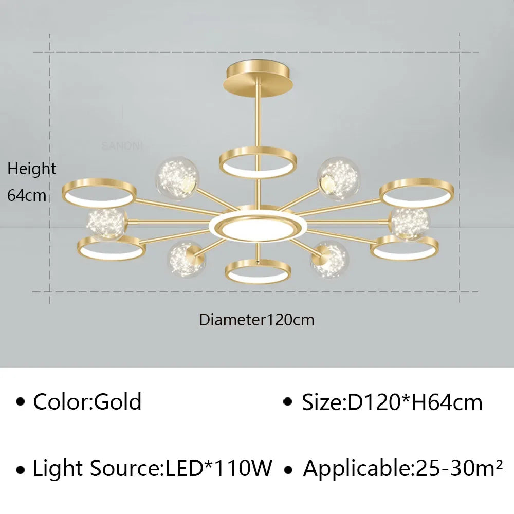 U2 Modern LED Ceiling Lamp Chandelier