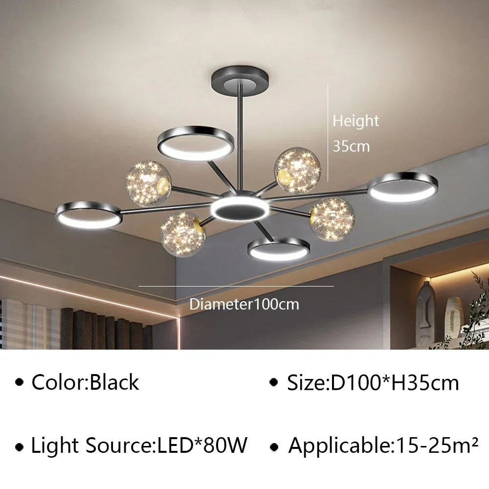 U2 Modern LED Ceiling Lamp Chandelier