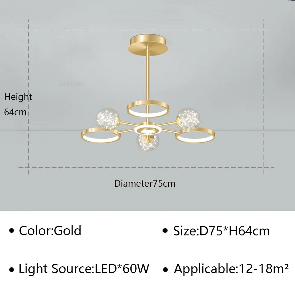 U2 Modern LED Ceiling Lamp Chandelier
