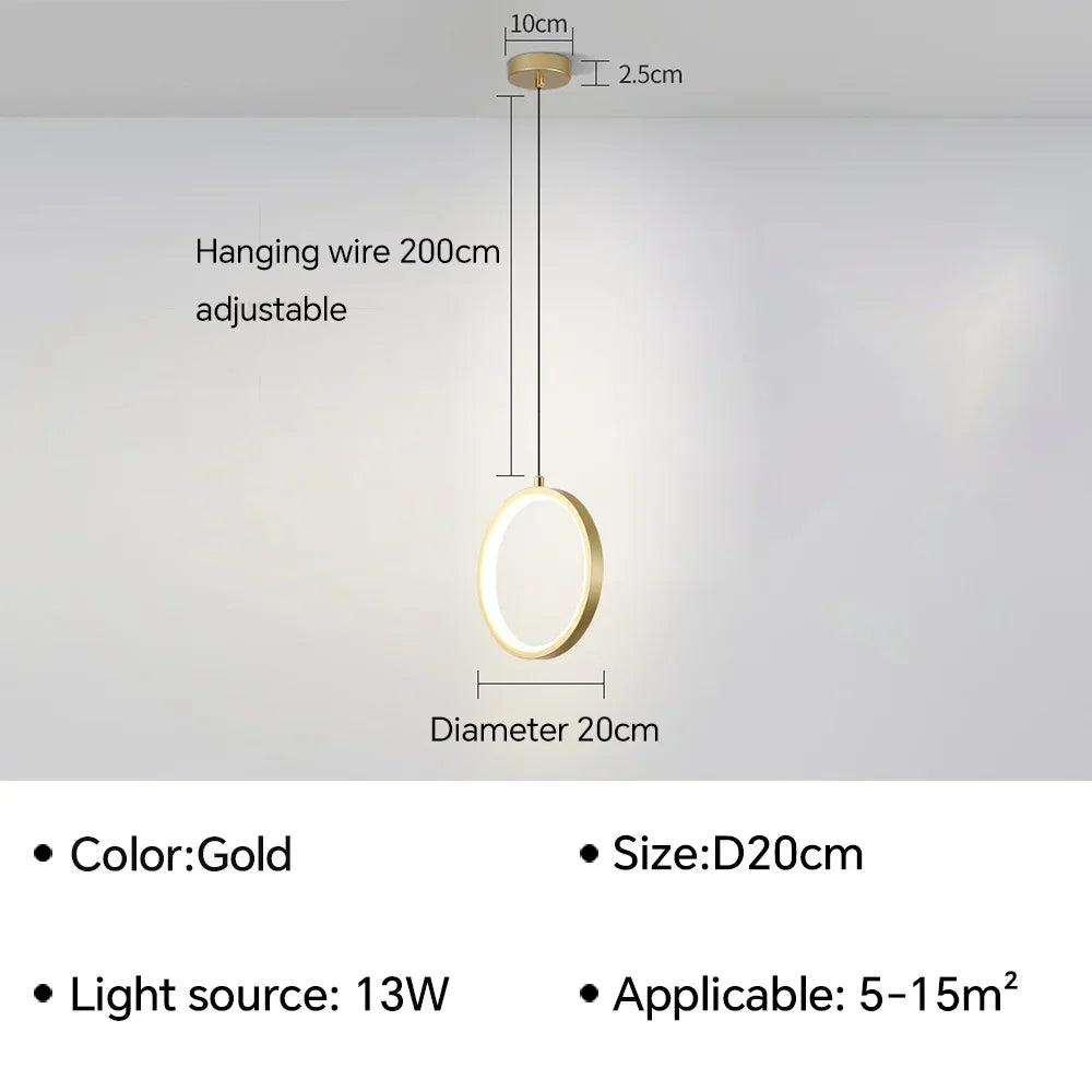U2 Modern LED Ceiling Lamp Chandelier