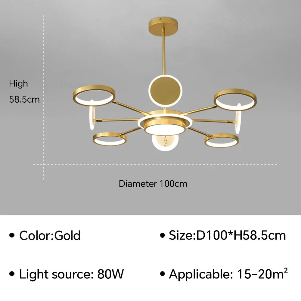 U2 Modern LED Ceiling Lamp Chandelier
