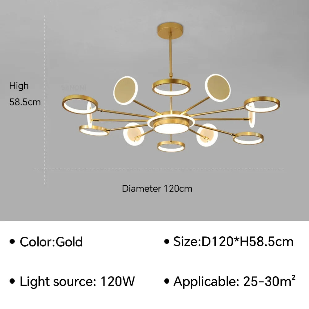 U2 Modern LED Ceiling Lamp Chandelier