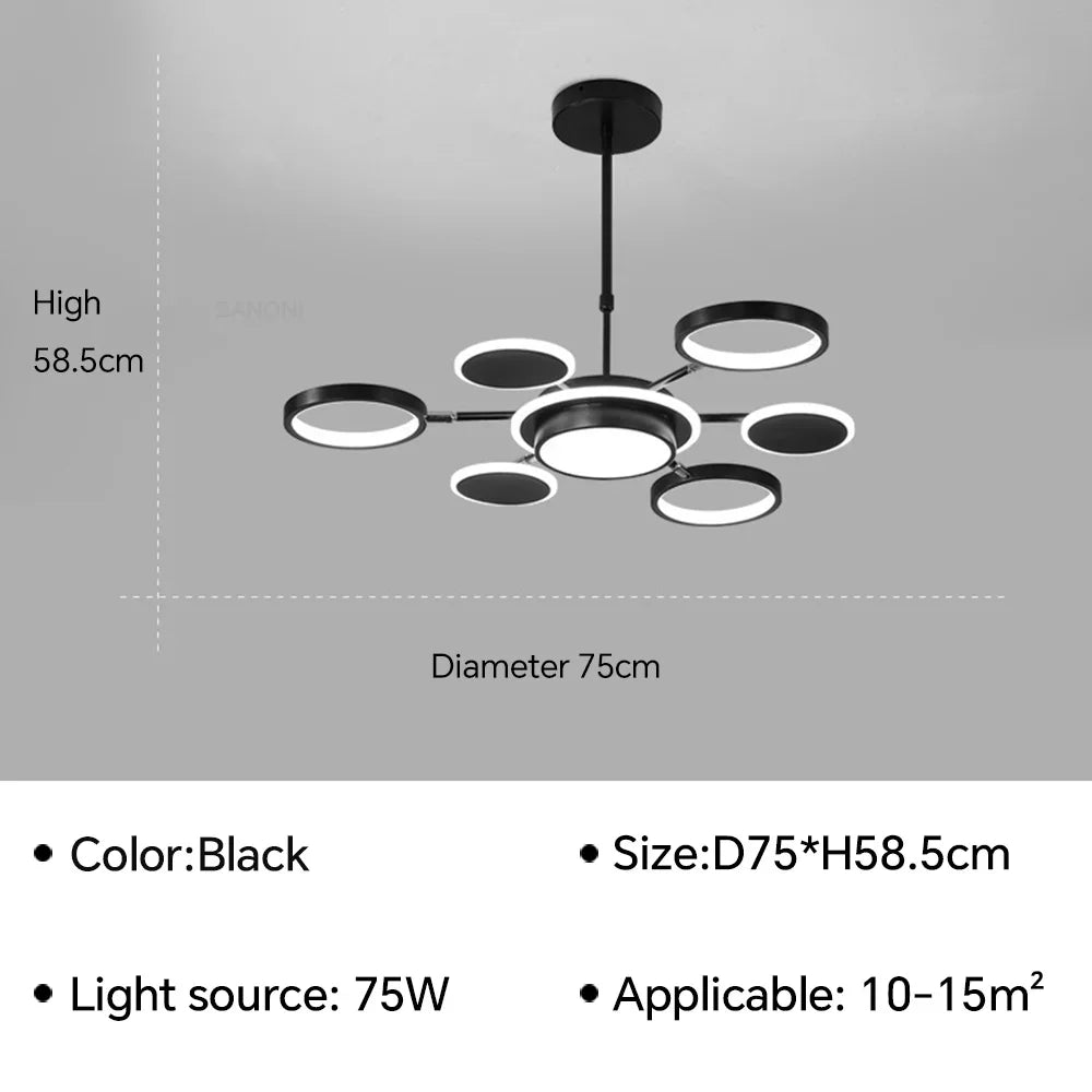 U2 Modern LED Ceiling Lamp Chandelier