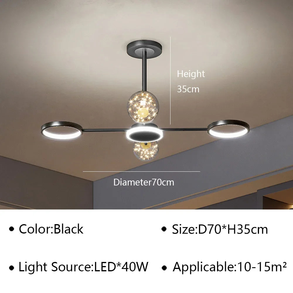 U2 Modern LED Ceiling Lamp Chandelier