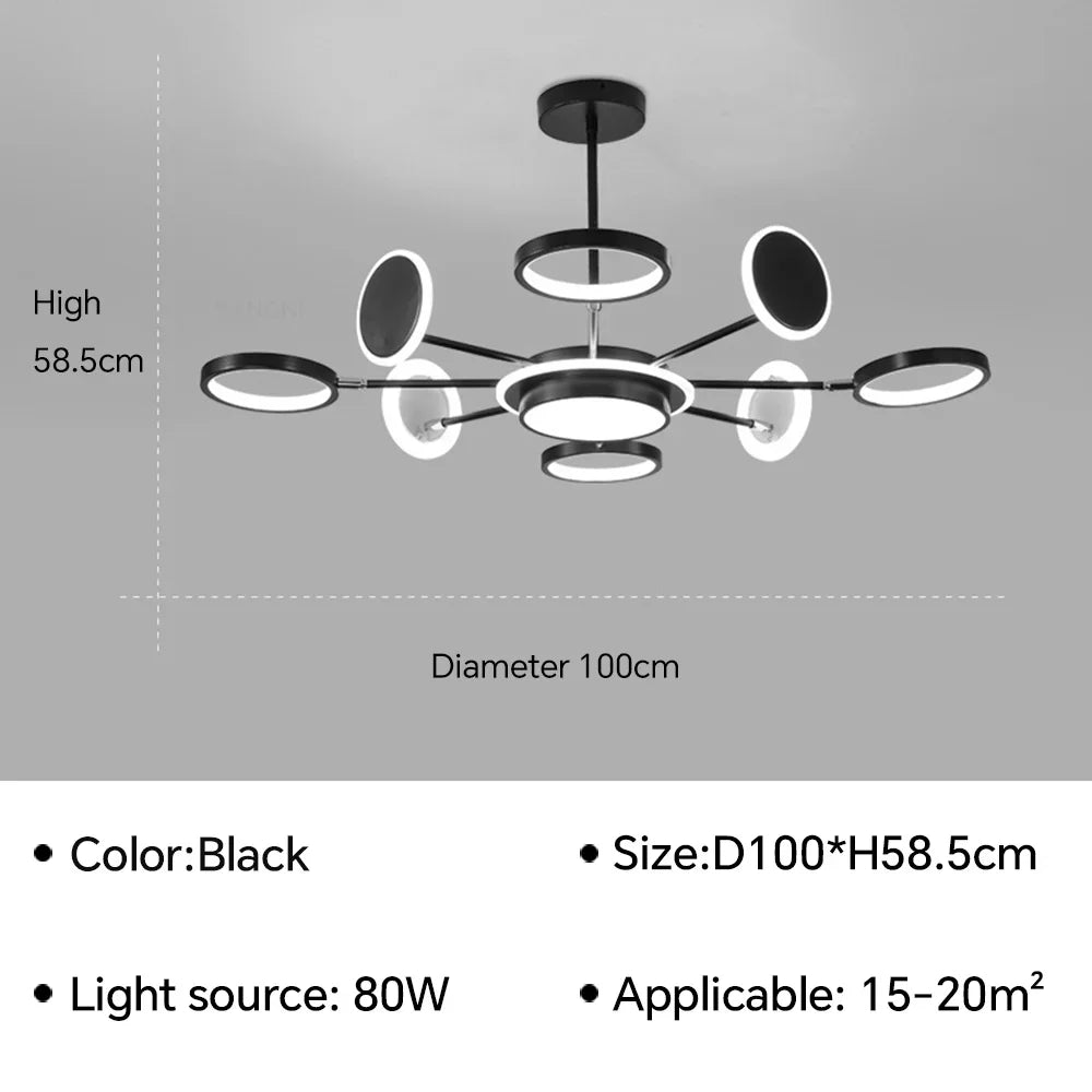 U2 Modern LED Ceiling Lamp Chandelier