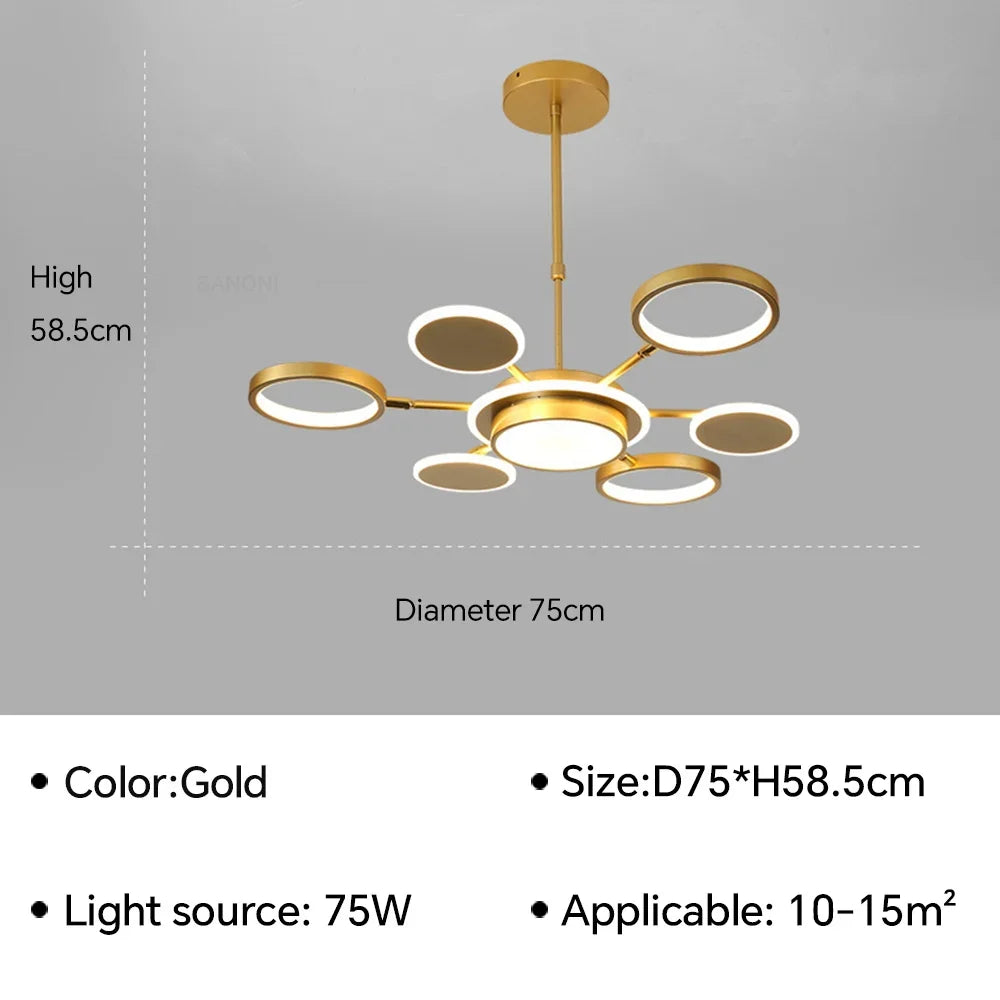 U2 Modern LED Ceiling Lamp Chandelier