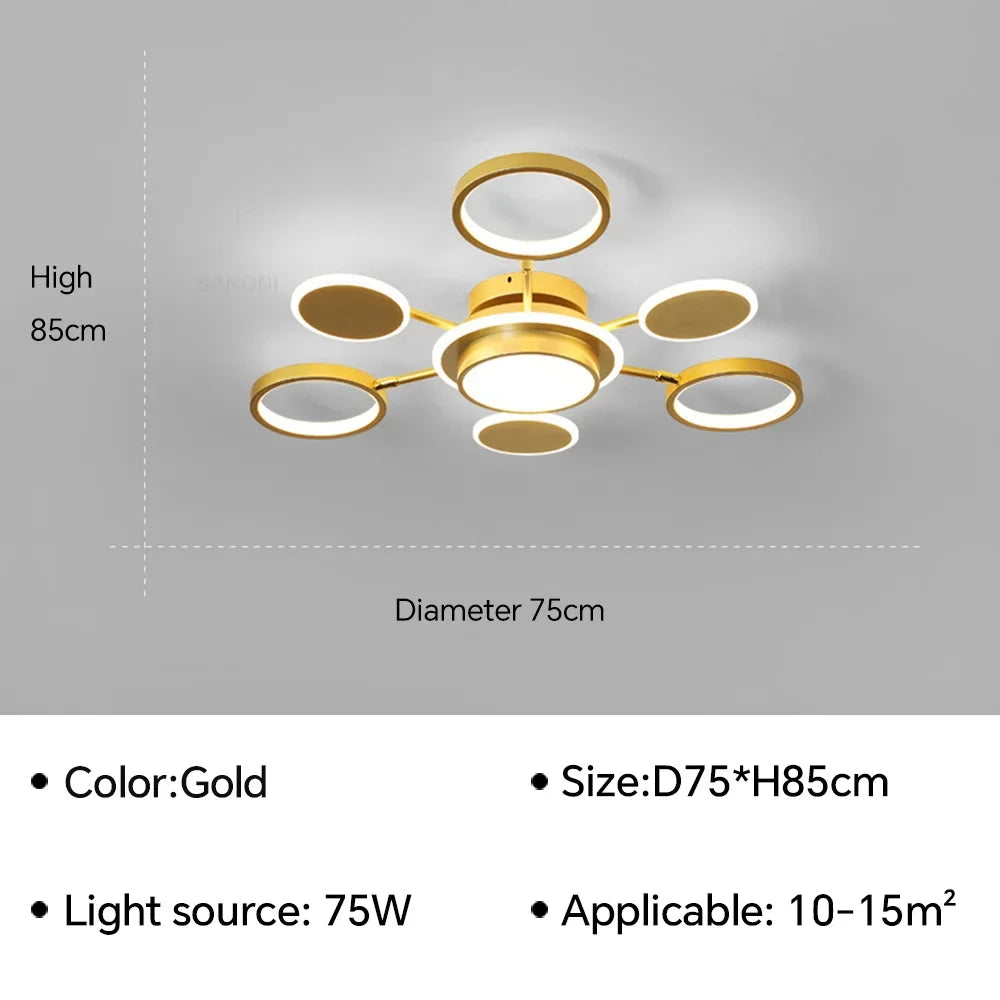 U2 Modern LED Ceiling Lamp Chandelier