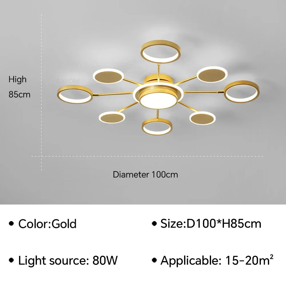 U2 Modern LED Ceiling Lamp Chandelier