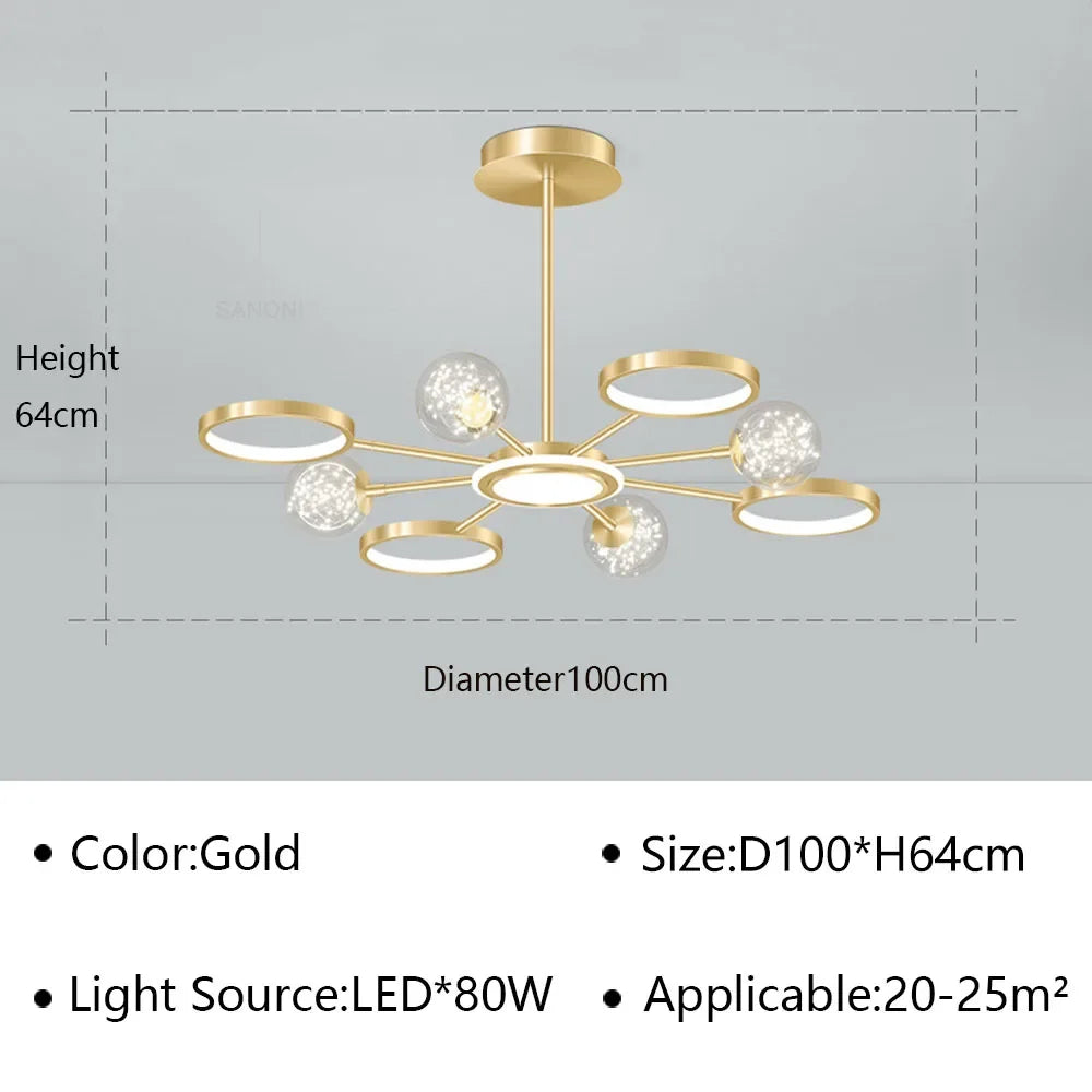 U2 Modern LED Ceiling Lamp Chandelier