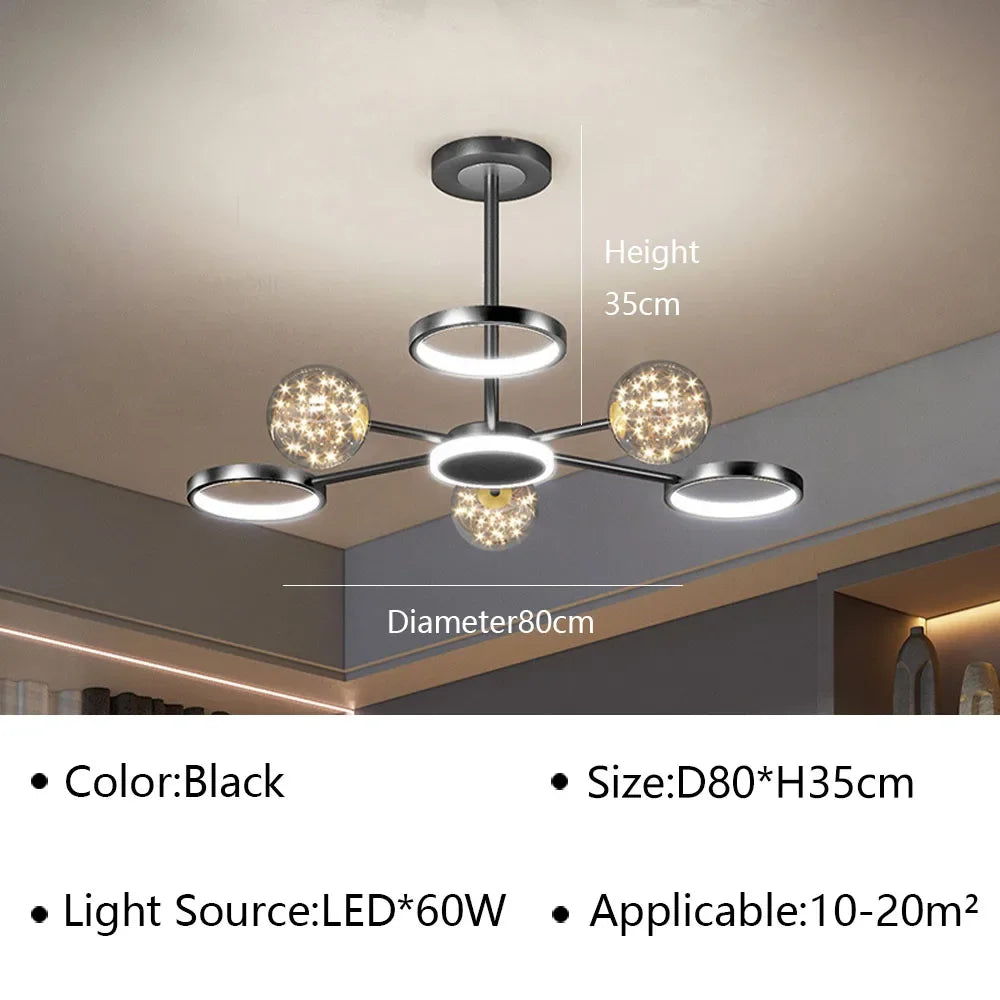 U2 Modern LED Ceiling Lamp Chandelier