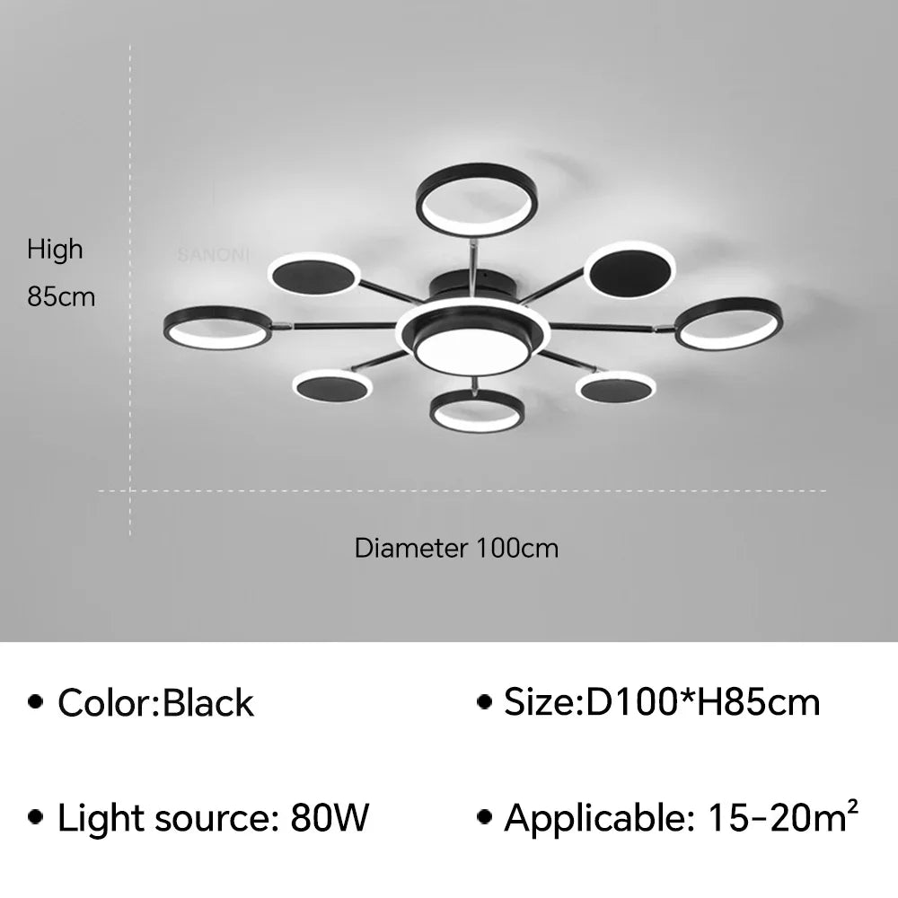 U2 Modern LED Ceiling Lamp Chandelier