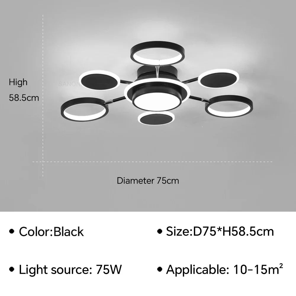U2 Modern LED Ceiling Lamp Chandelier