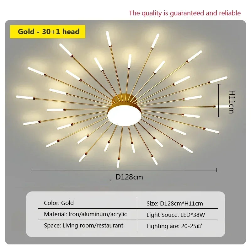 Modern LED Ceiling Lamps - Acrylic Sunflower Ceiling Lights