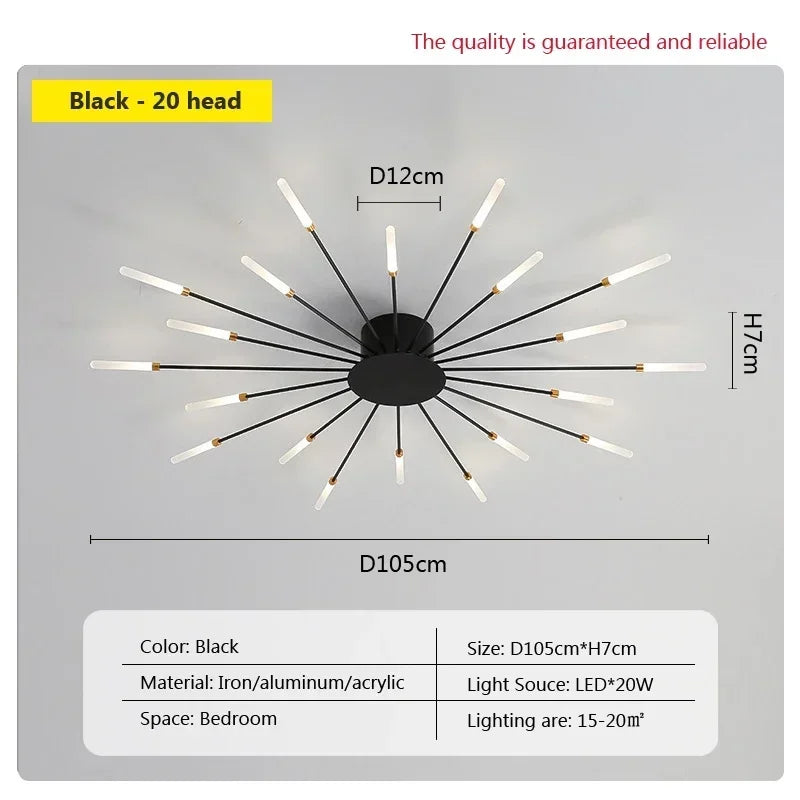 Modern LED Ceiling Lamps - Acrylic Sunflower Ceiling Lights