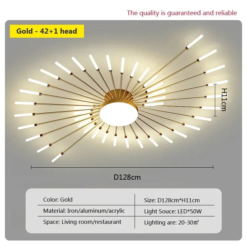 Modern LED Ceiling Lamps - Acrylic Sunflower Ceiling Lights
