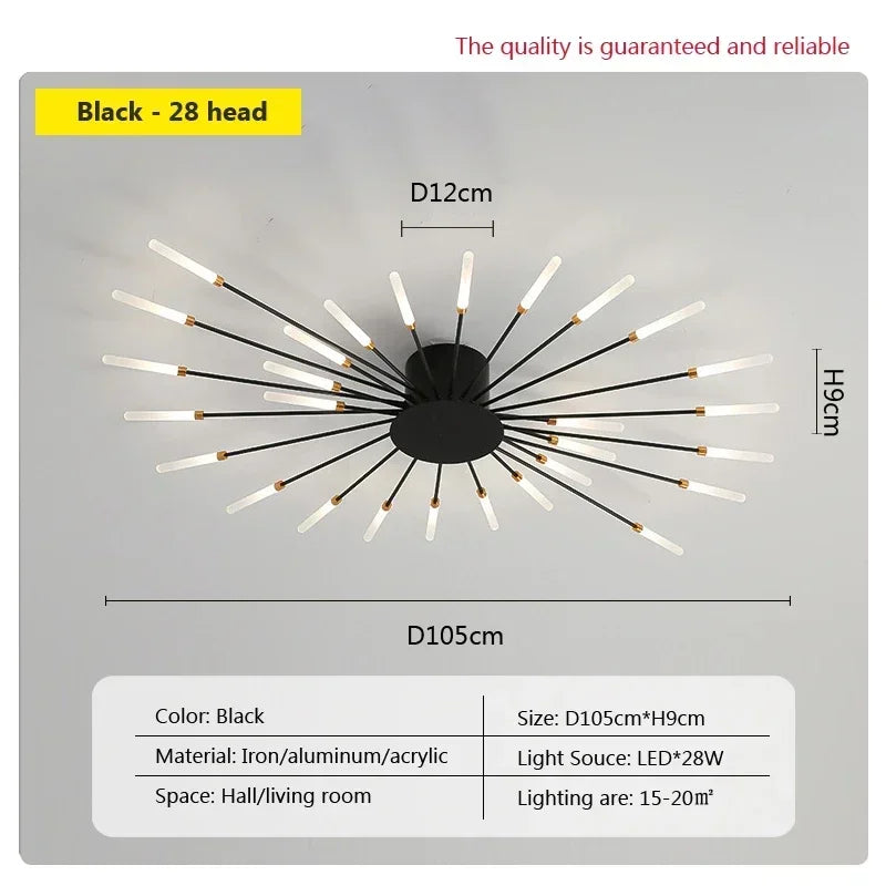 Modern LED Ceiling Lamps - Acrylic Sunflower Ceiling Lights