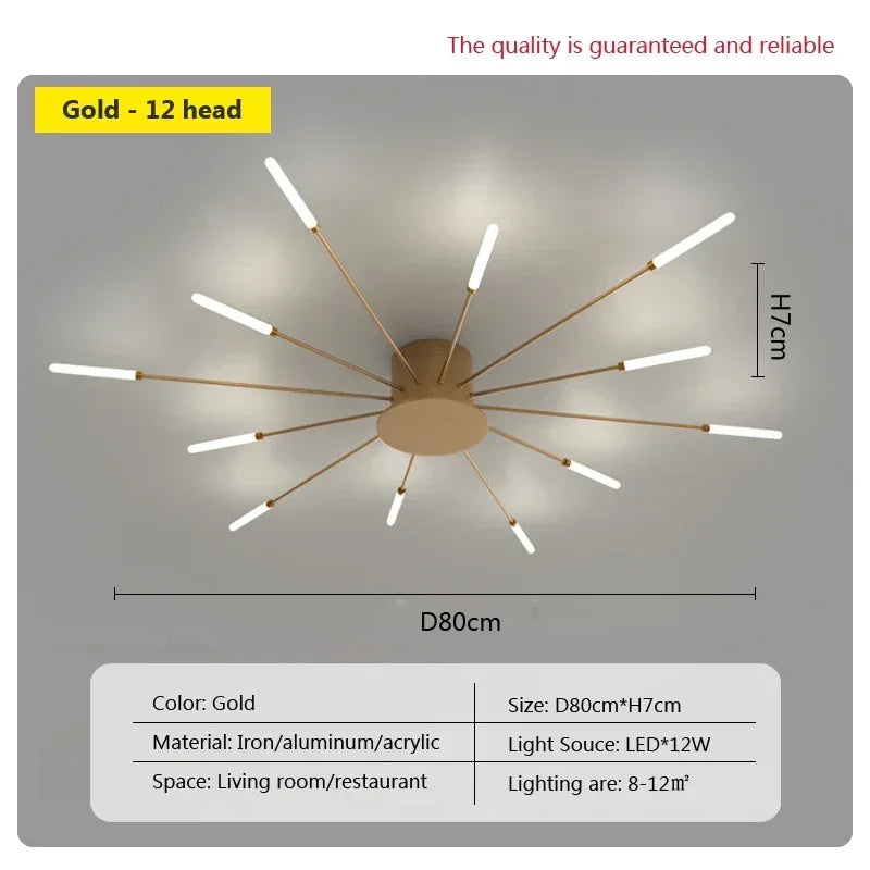 Modern LED Ceiling Lamps - Acrylic Sunflower Ceiling Lights
