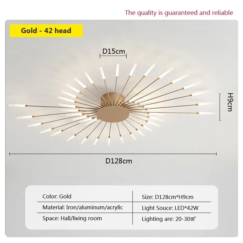 Modern LED Ceiling Lamps - Acrylic Sunflower Ceiling Lights