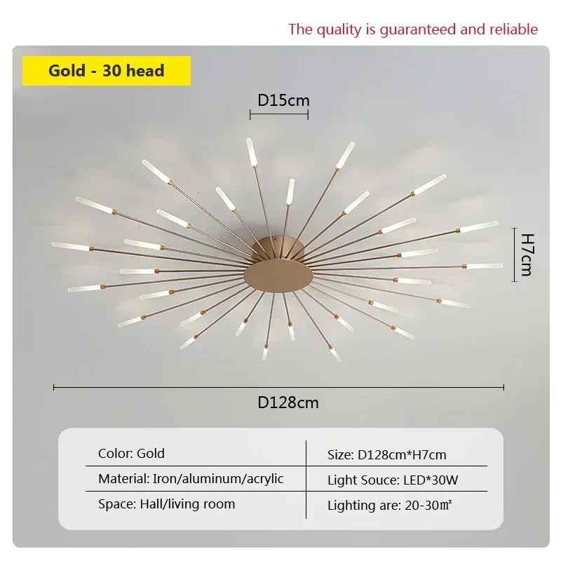 Modern LED Ceiling Lamps - Acrylic Sunflower Ceiling Lights