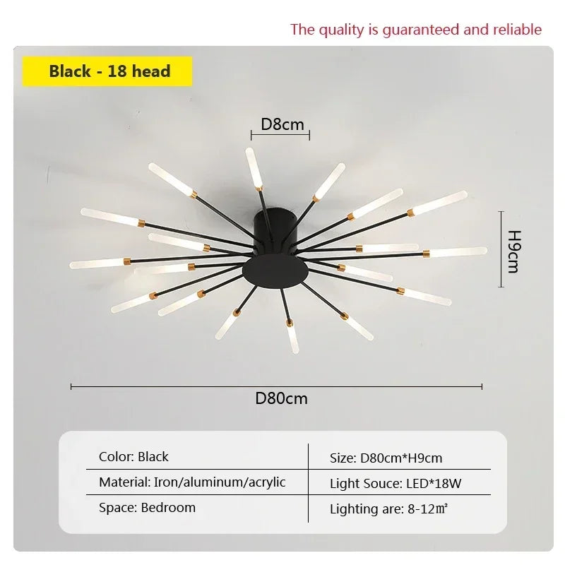 Modern LED Ceiling Lamps - Acrylic Sunflower Ceiling Lights