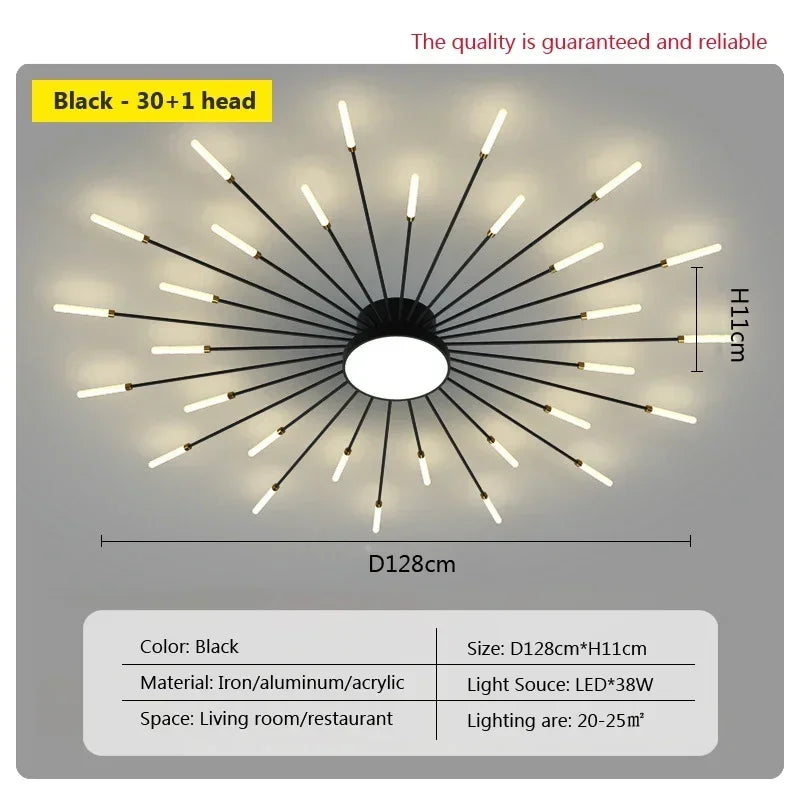 Modern LED Ceiling Lamps - Acrylic Sunflower Ceiling Lights