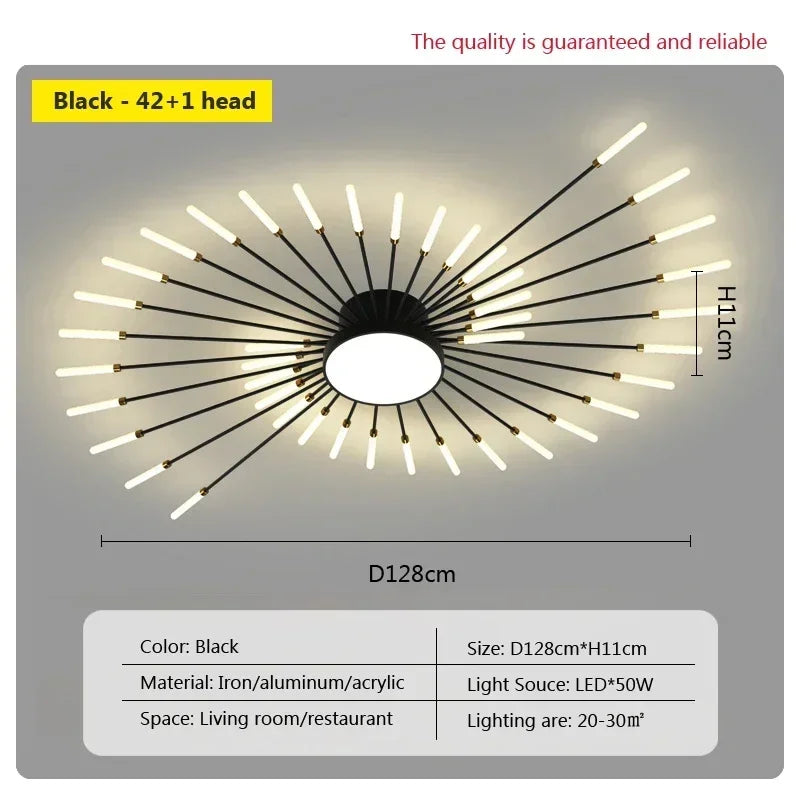 Modern LED Ceiling Lamps - Acrylic Sunflower Ceiling Lights