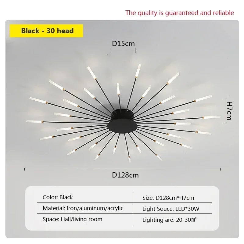 Modern LED Ceiling Lamps - Acrylic Sunflower Ceiling Lights