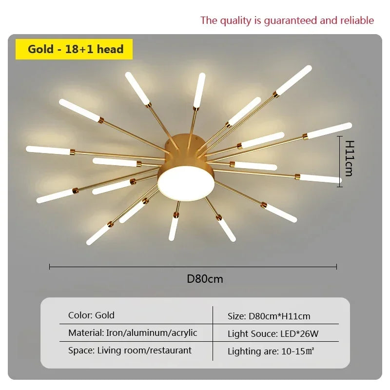 Modern LED Ceiling Lamps - Acrylic Sunflower Ceiling Lights